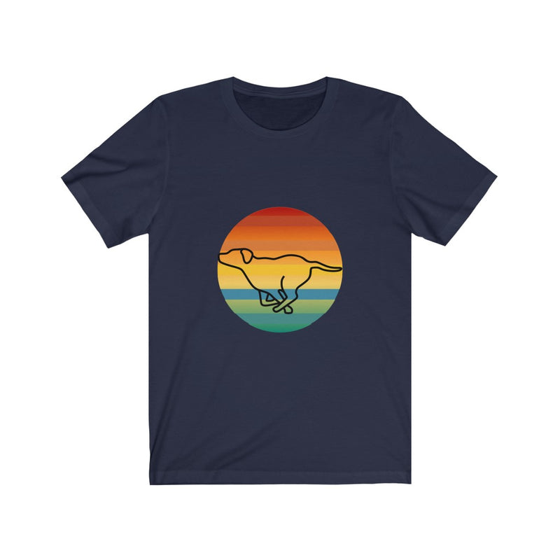 Retro Sunset Dog Unisex Tee