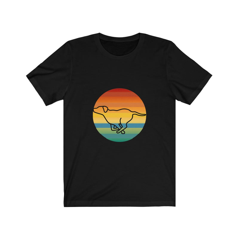 Retro Sunset Dog Unisex Tee