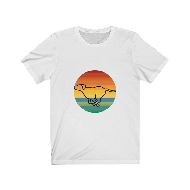 Retro Sunset Dog Unisex Tee