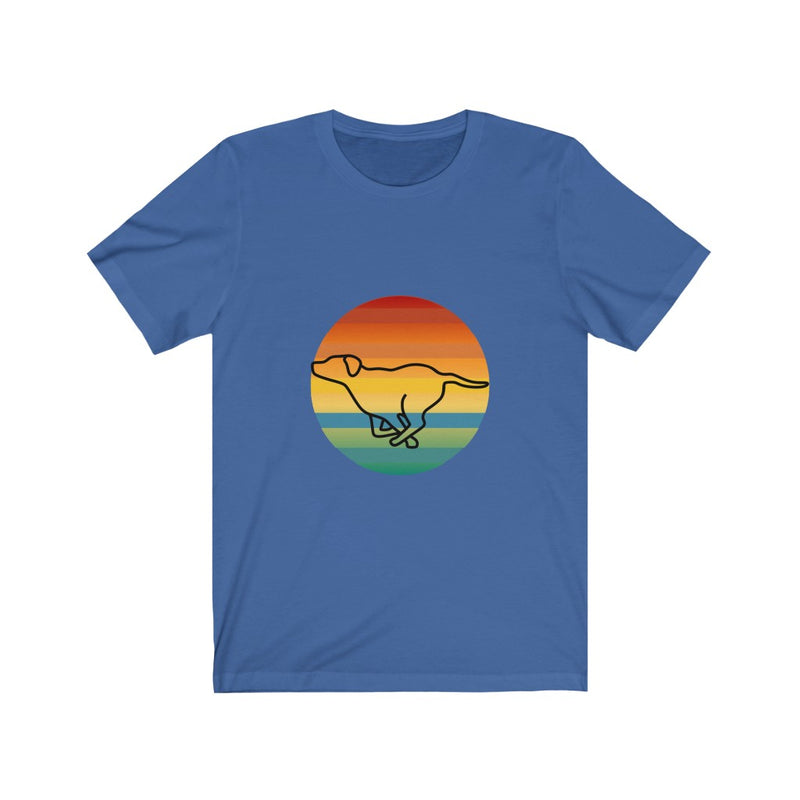 Retro Sunset Dog Unisex Tee